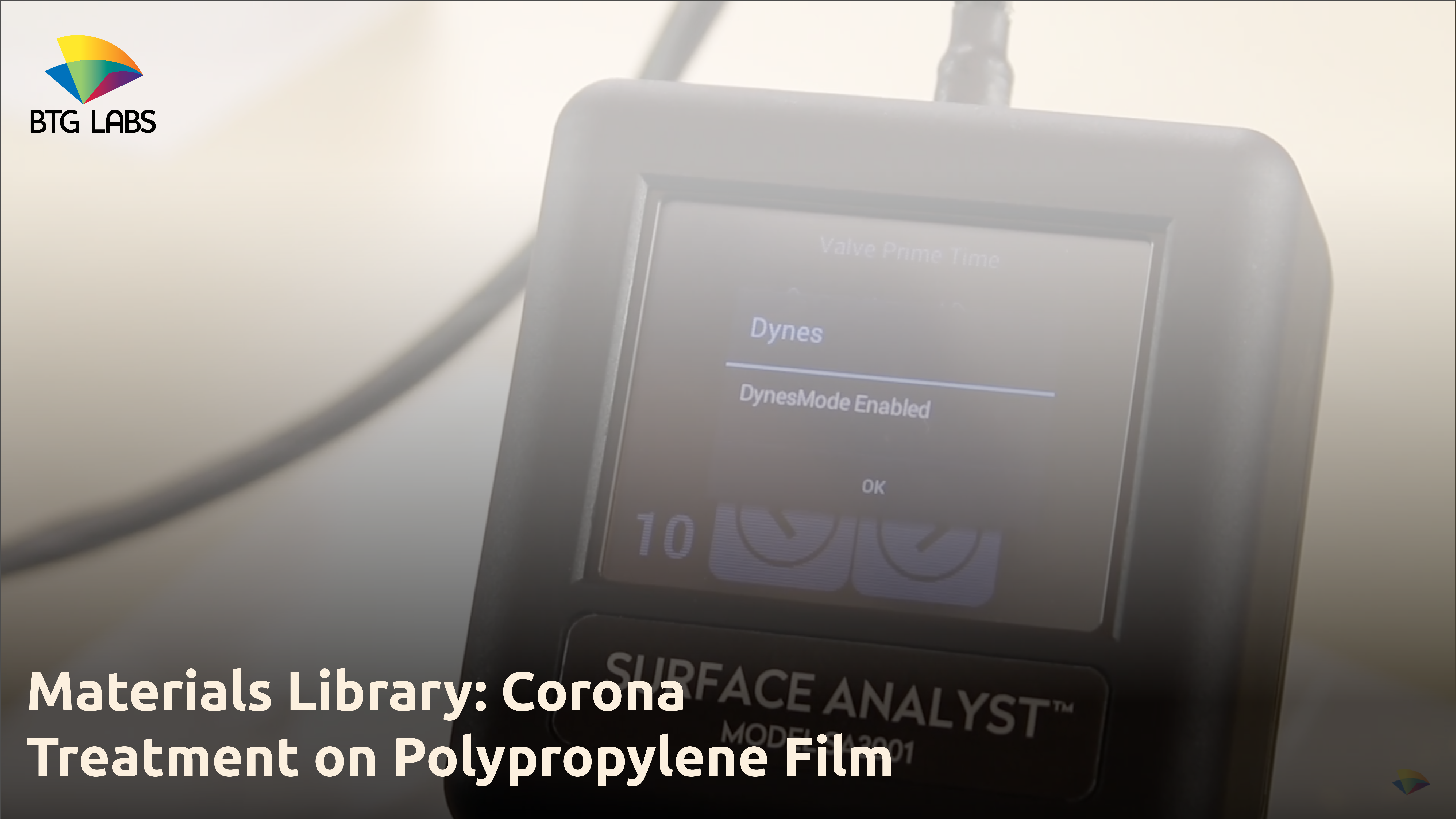 Materials Library Corona Treatment on Polypropylene Film